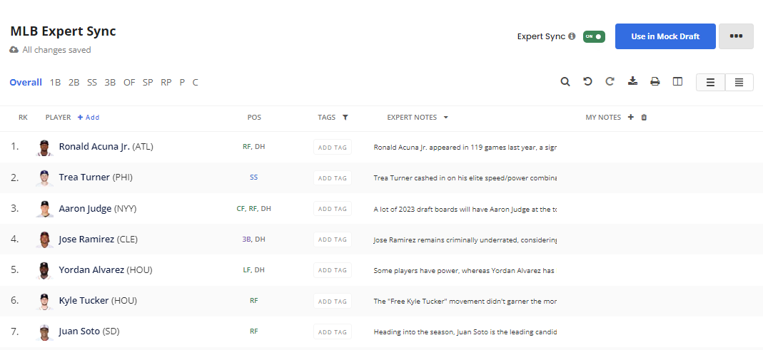 Can I create and use a custom cheat sheet for my points league? (MLB) –  FantasyPros