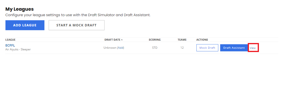 How do I change my scoring and roster settings in Draft Wizard