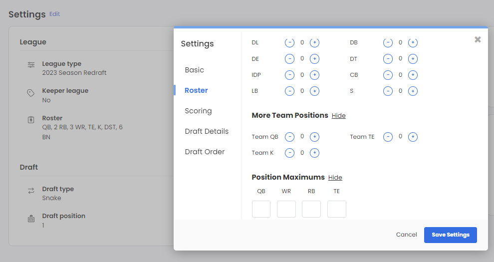 How do I change my league settings in My Playbook? – FantasyPros