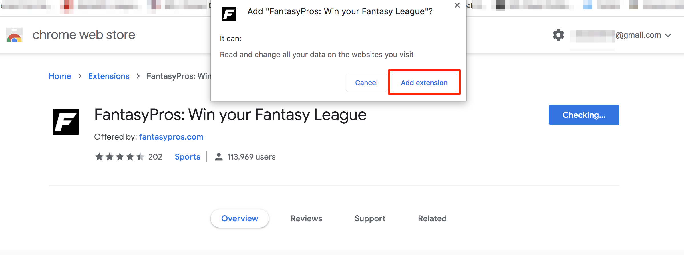 FantasyPros Chrome Extension 