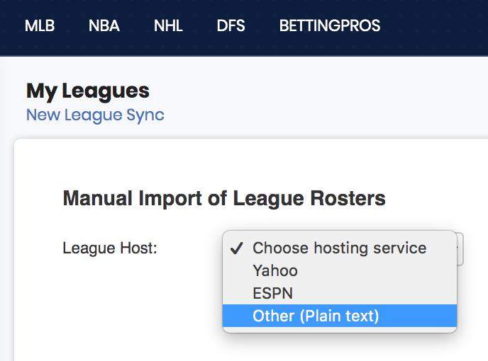 Team Sync - Import Your Fantasy Teams