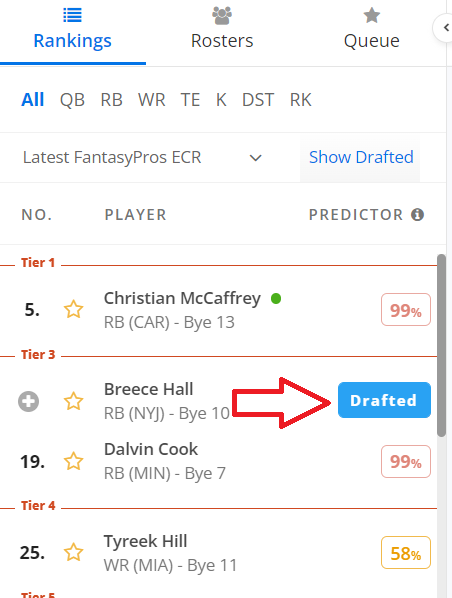 FantasyPros Draft Wizard Assistant 