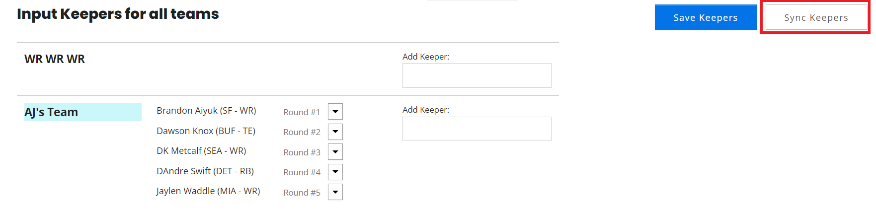 How to Select Yahoo Keepers? 